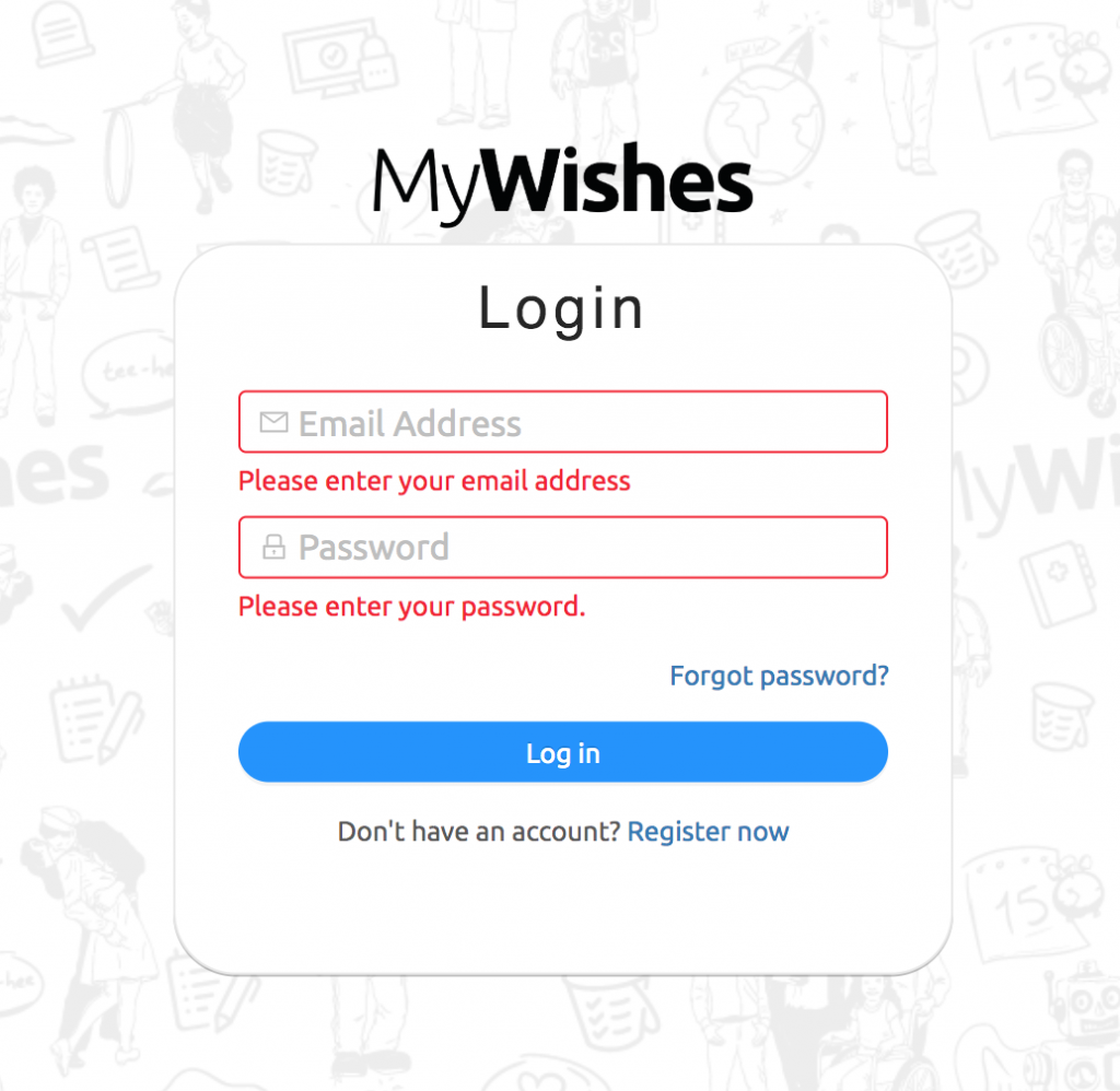 Login MyWishes