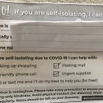 Self isolating leaflet covid-19