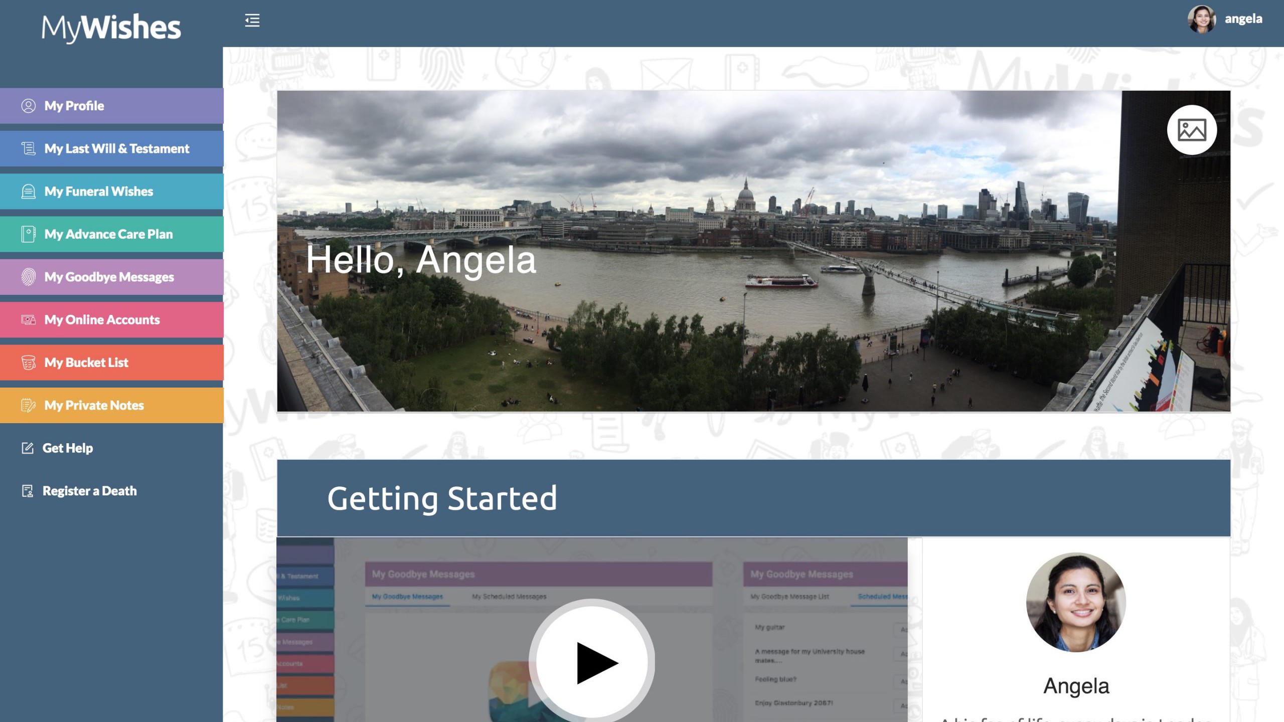 MyWishes Dashboard