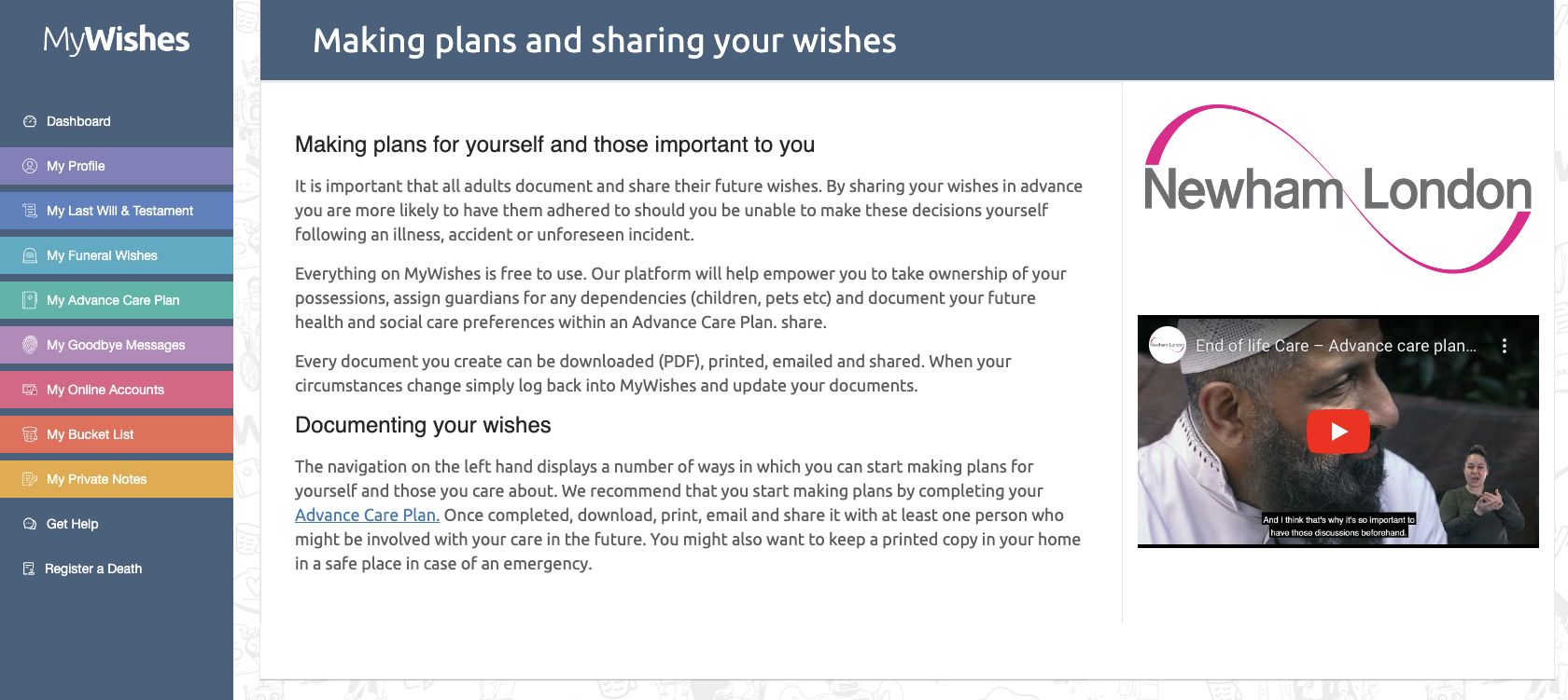 Newham Council provides MyWishes for residents - MyWishes News